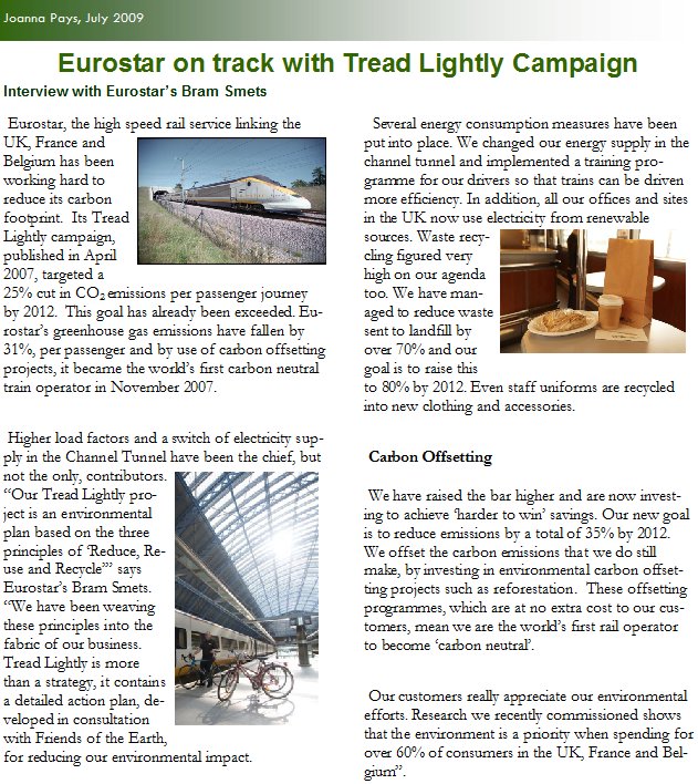 Eurostar on Track